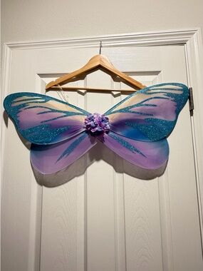 Sparkly Blue & Purple Butterfly Wings